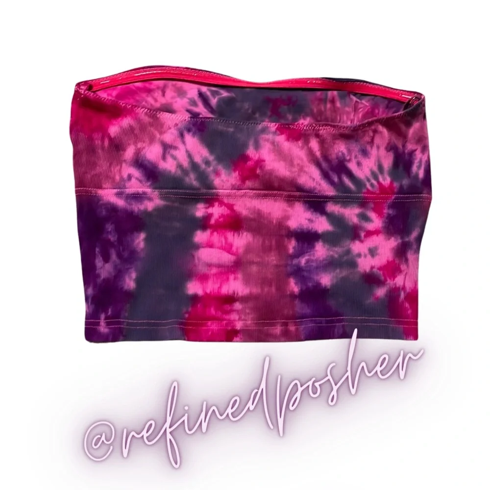 Free People Movement Hot Shot Tube Top size Medium NEW Malibu Tie Dye - Picture 3 of 4